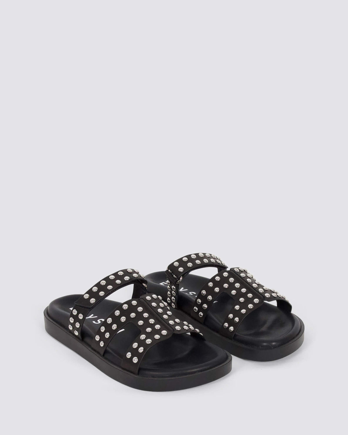 SEY CHELLES SANDALS BLACK LEATHER