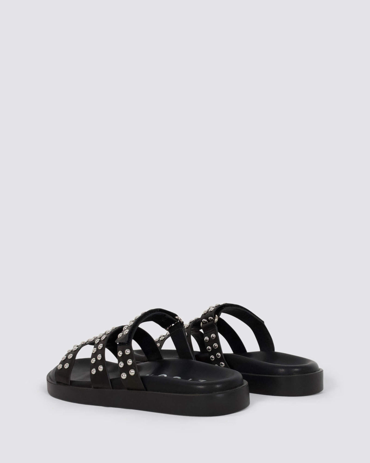 SEY CHELLES SANDALS BLACK LEATHER