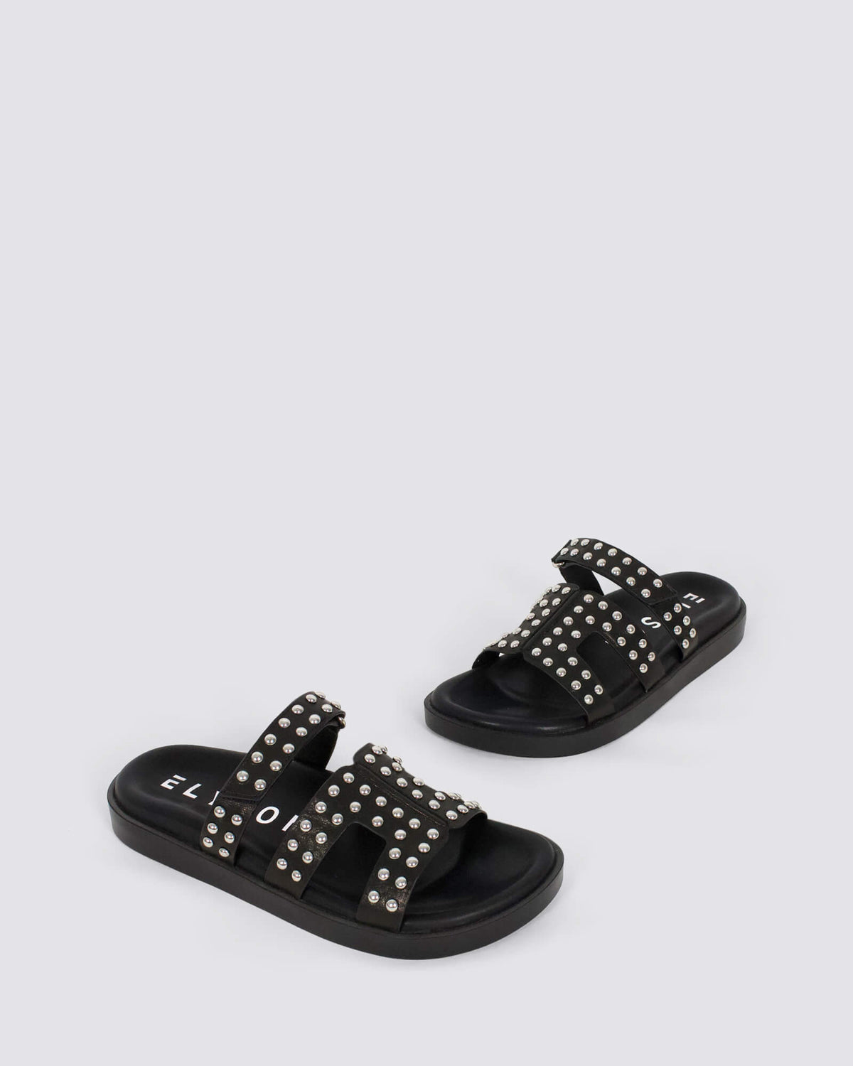 SEY CHELLES SANDALS BLACK LEATHER