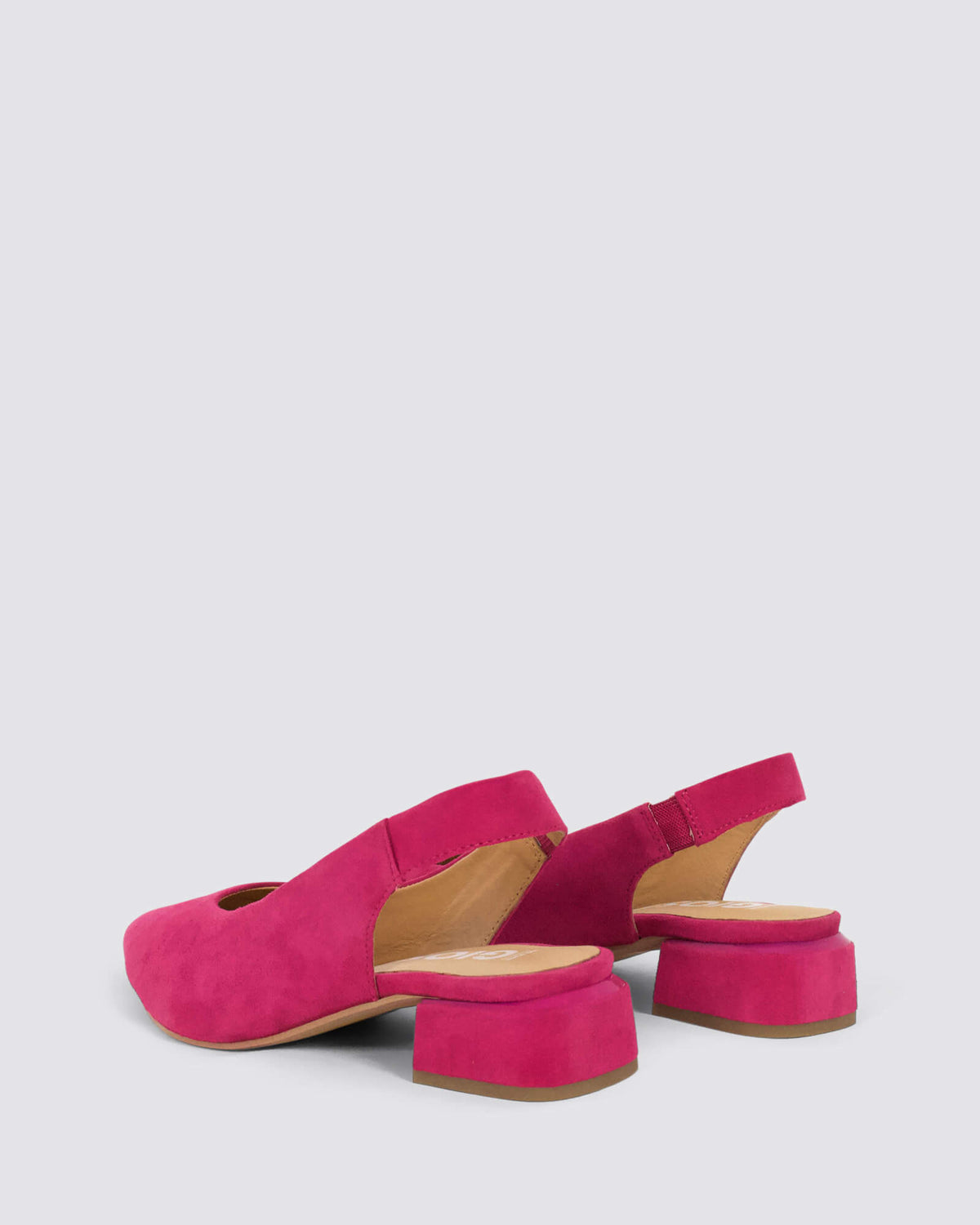 MUHURR SLINGBACK HEELS FUCHSIA SUEDE