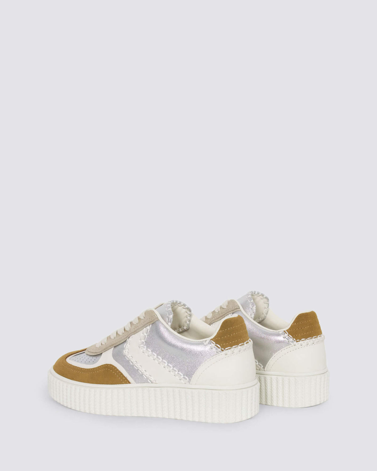 FLEETWOOD SNEAKERS SILVER LEATHER