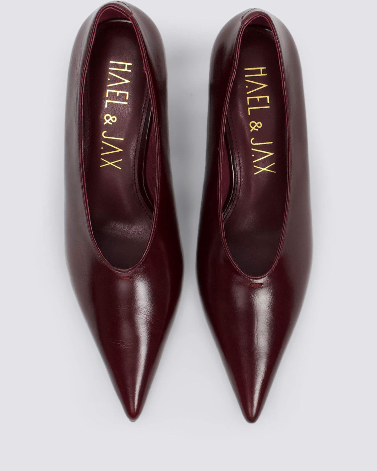 LINDSEY HEELS MERLOT LEATHER