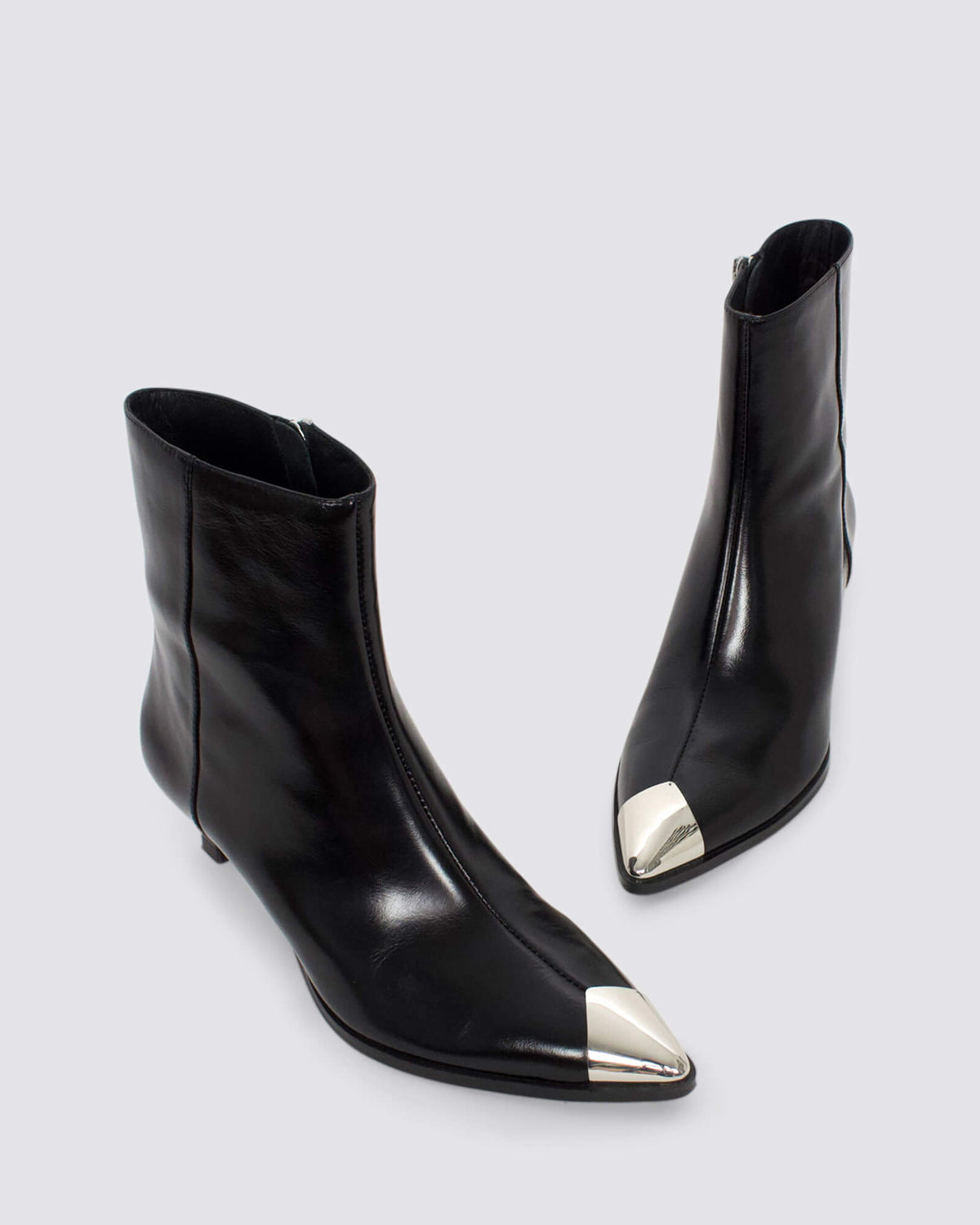 NICKS ANKLE BOOTS BLACK LEATHER