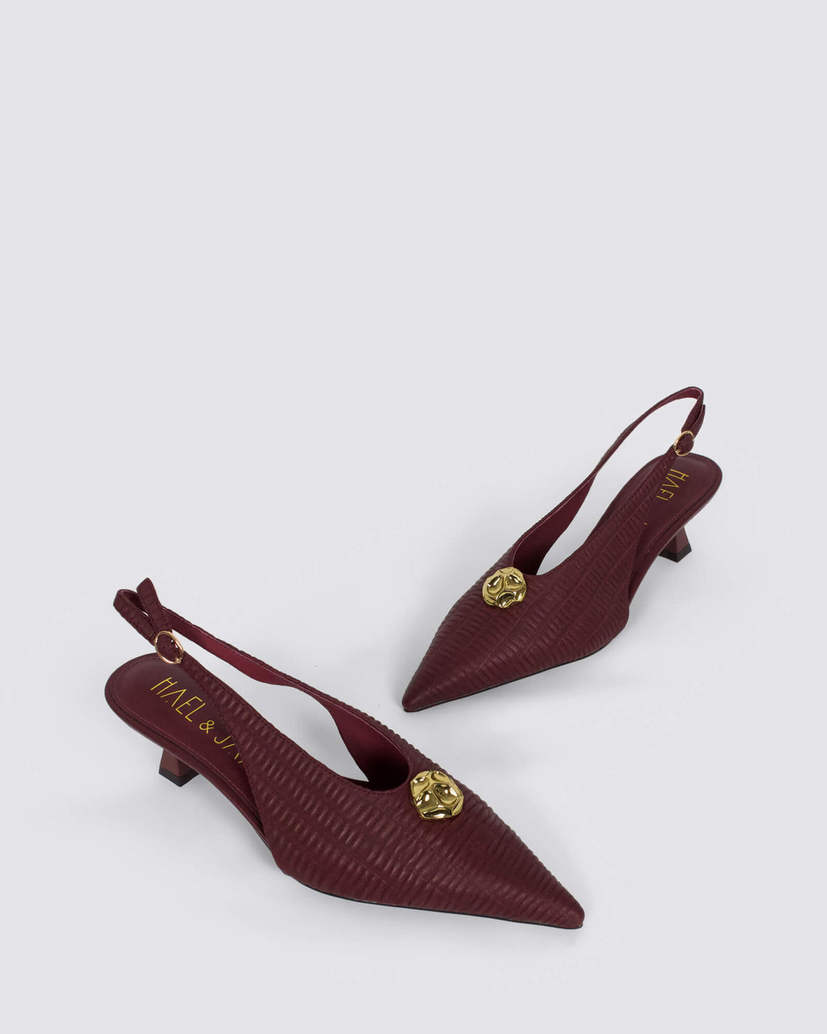 NUANCED SLINGBACK HEELS CHERRY