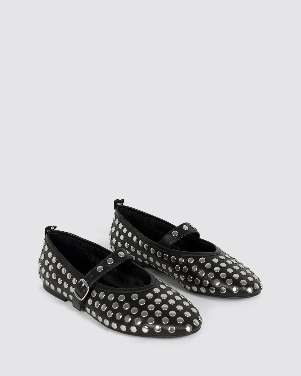 WARHOL MARY JANE BLACK LEATHER