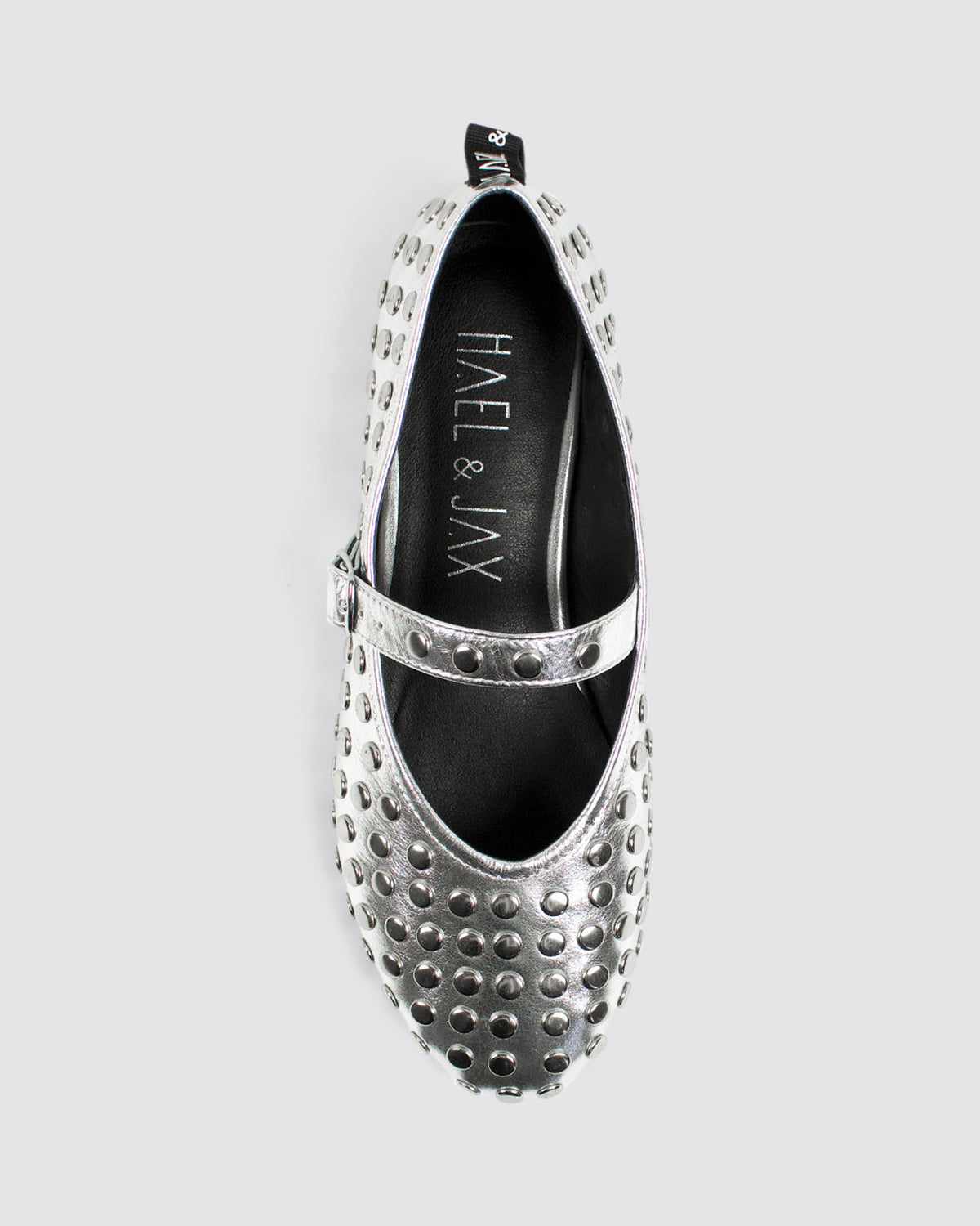 WARHOL MARY JANE SILVER LEATHER