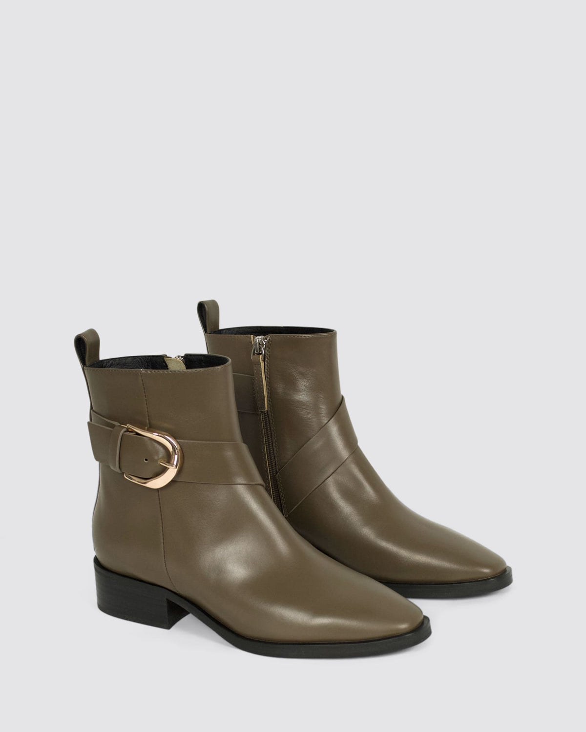 WILL ANKLE BOOTS KHAKI LEATHER