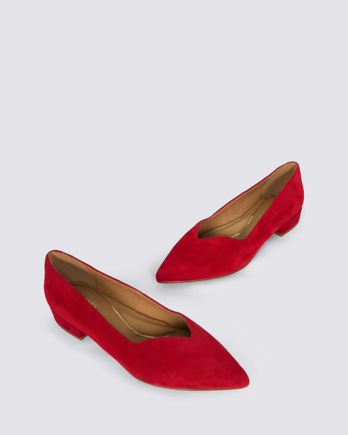 AVA FLATS RED SUEDE