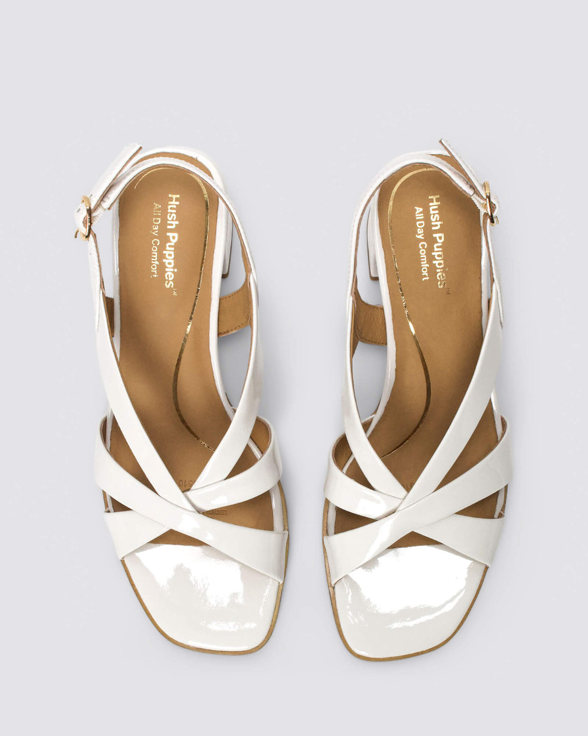 KABOO HEELS WHITE PATENT