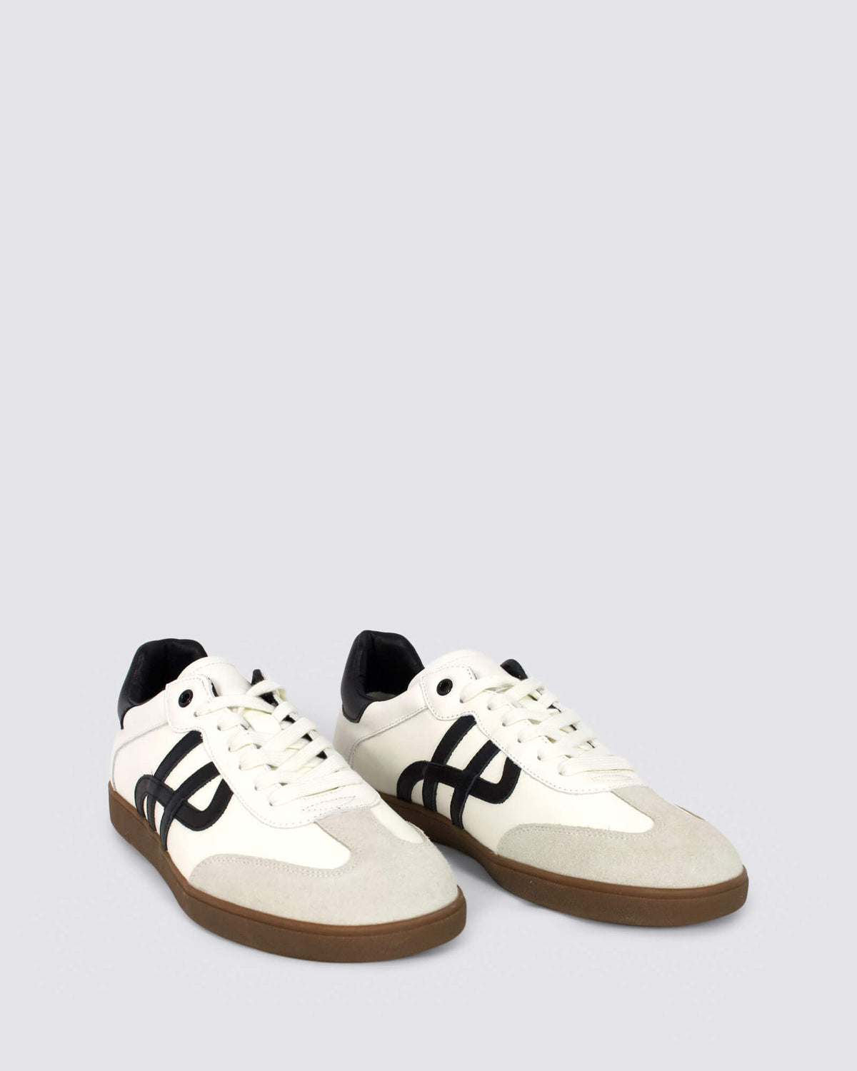 TRACKSIDE MENS SNEAKERS WHITE/BLACK