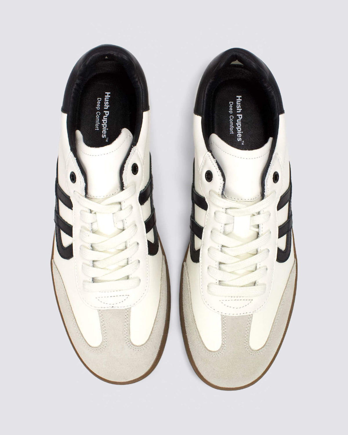 TRACKSIDE MENS SNEAKERS WHITE/BLACK