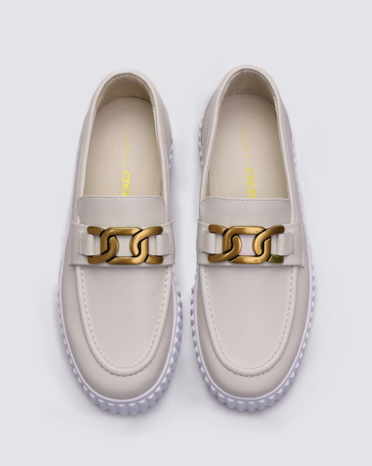 IQUE BRASS LOAFERS ALMOND LEATHER