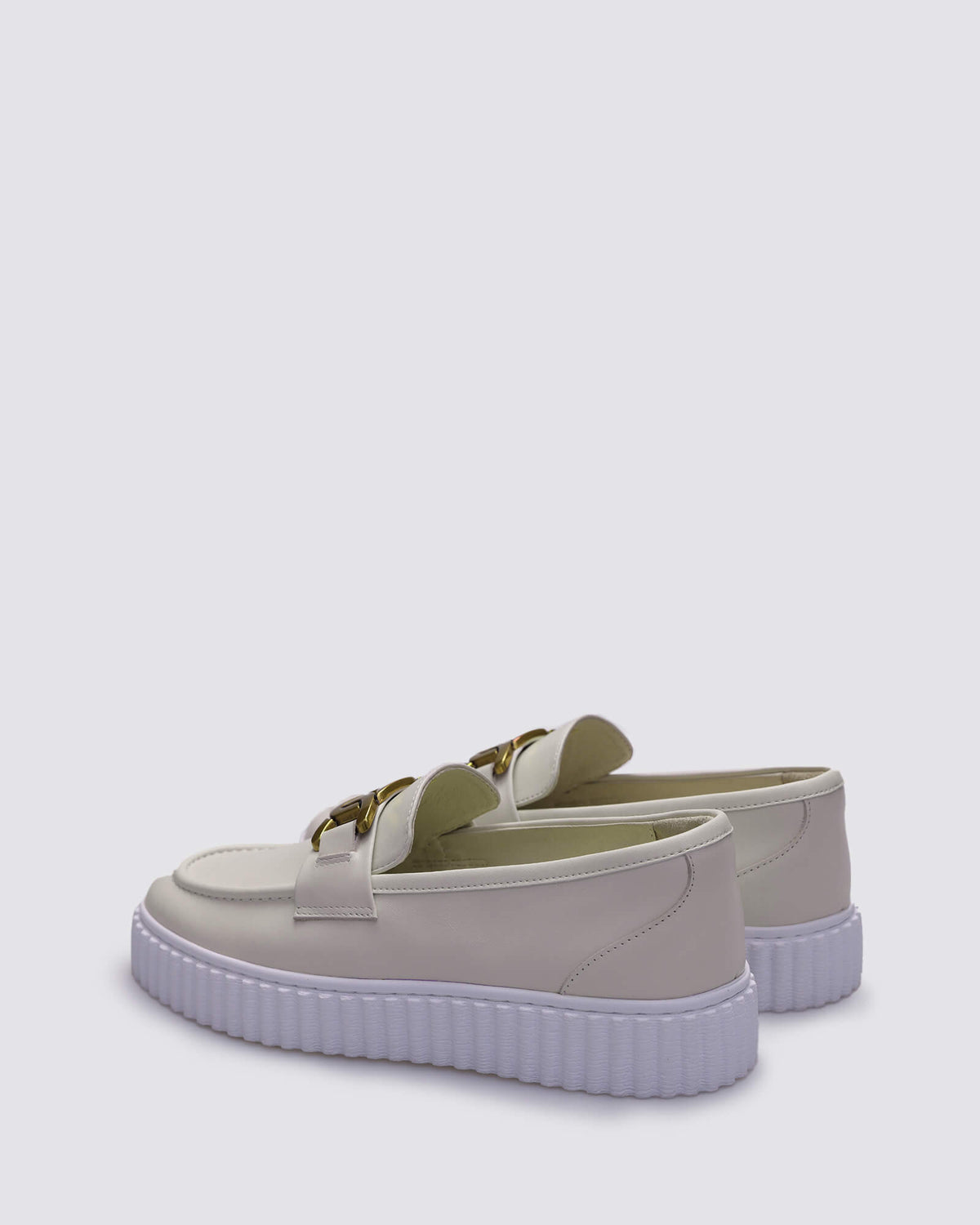 IQUE BRASS LOAFERS ALMOND LEATHER