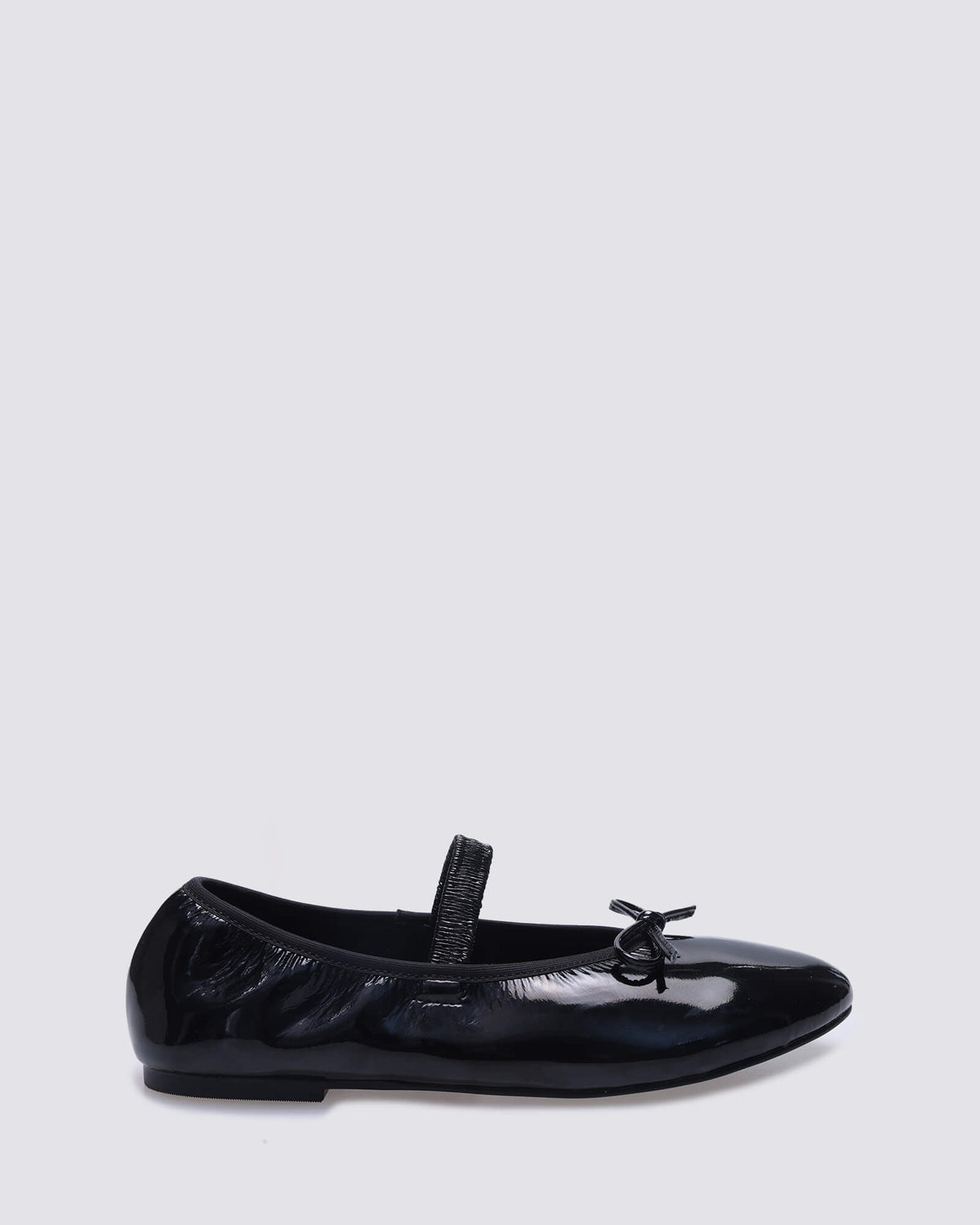 JADE MARYJANE BALLET FLATS BLACK STRETCH