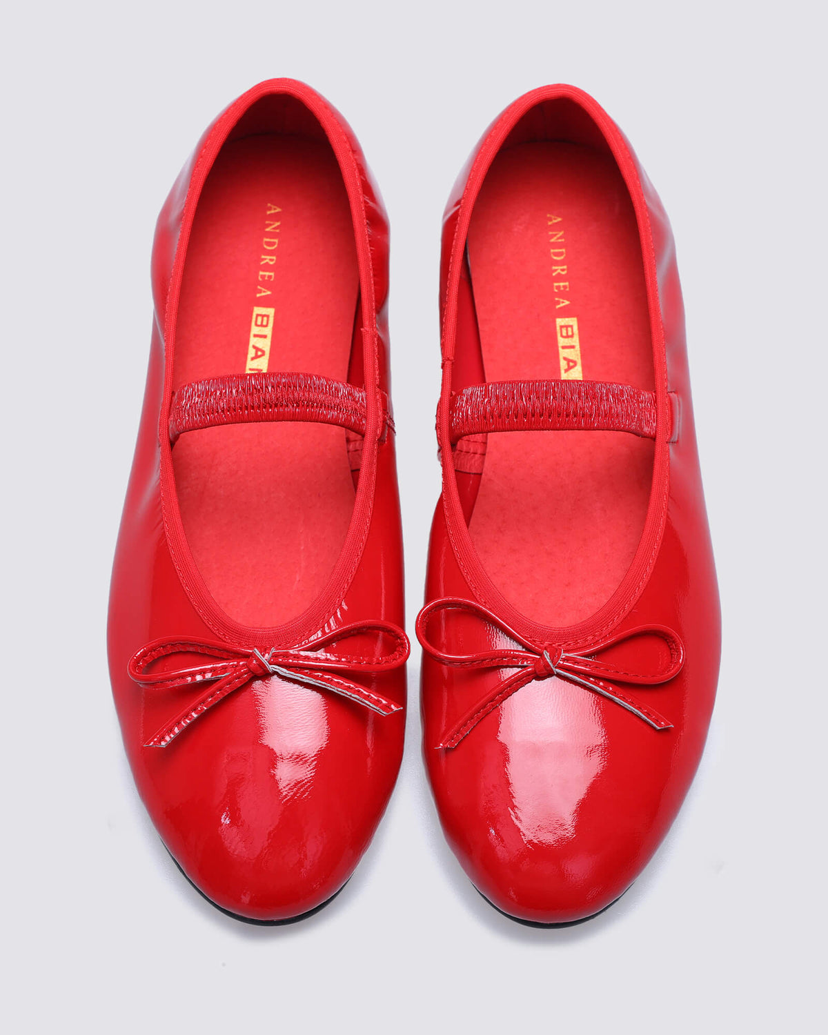 JADE MARYJANE BALLET FLATS RED PATENT