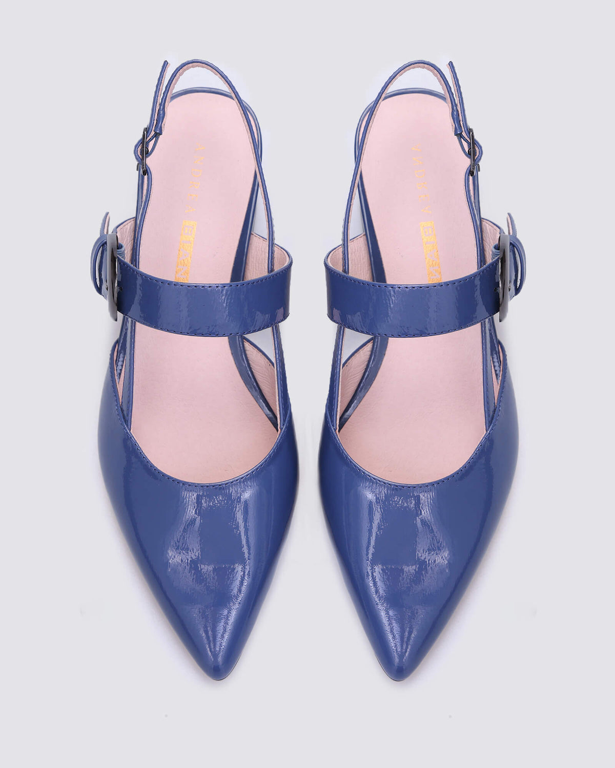 JESS SLINGBACK HEELS DENIM PATENT