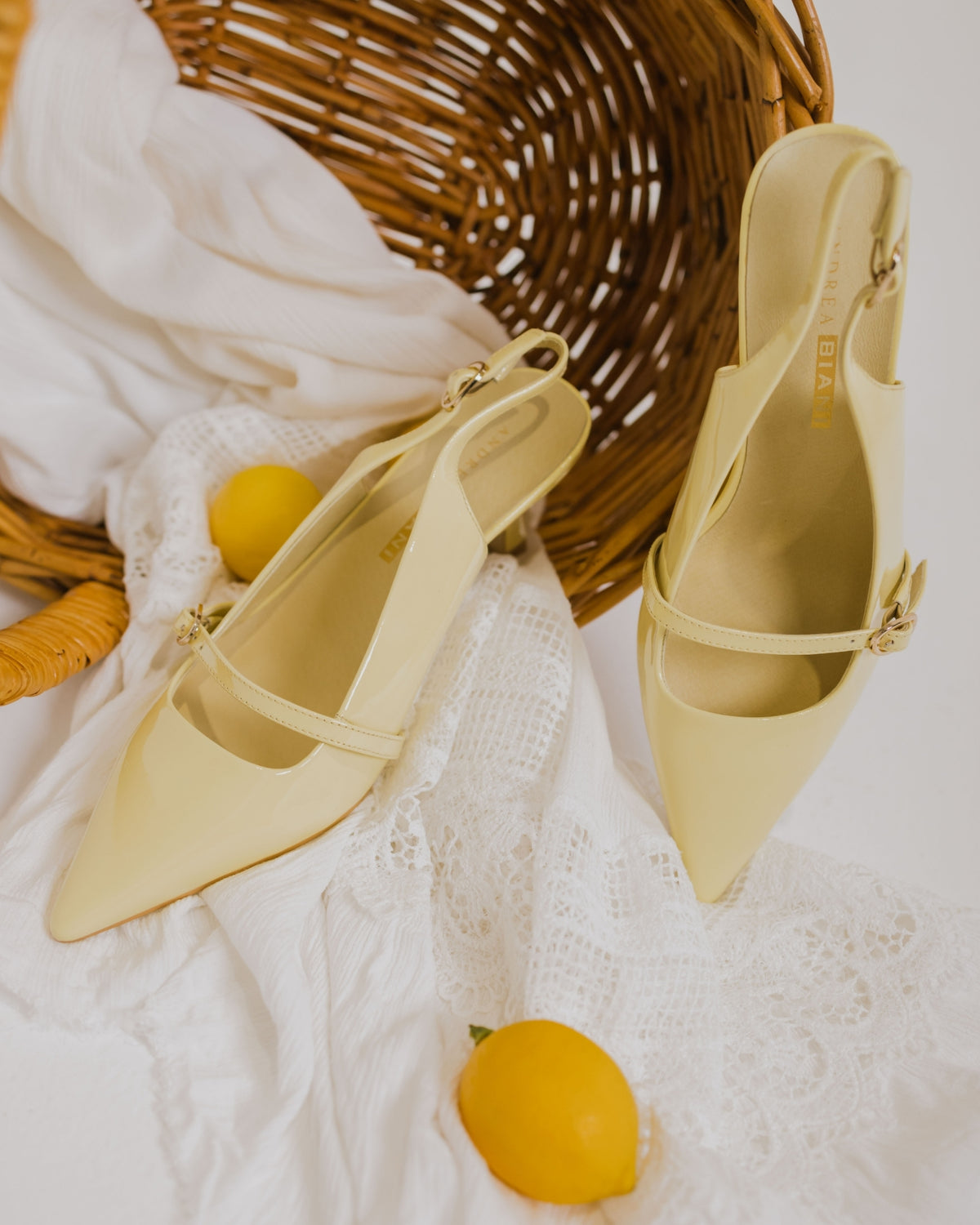 JULES HEELS LEMON PATENT
