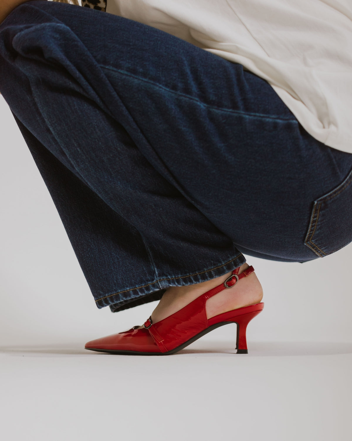 JULES HEELS RED PATENT