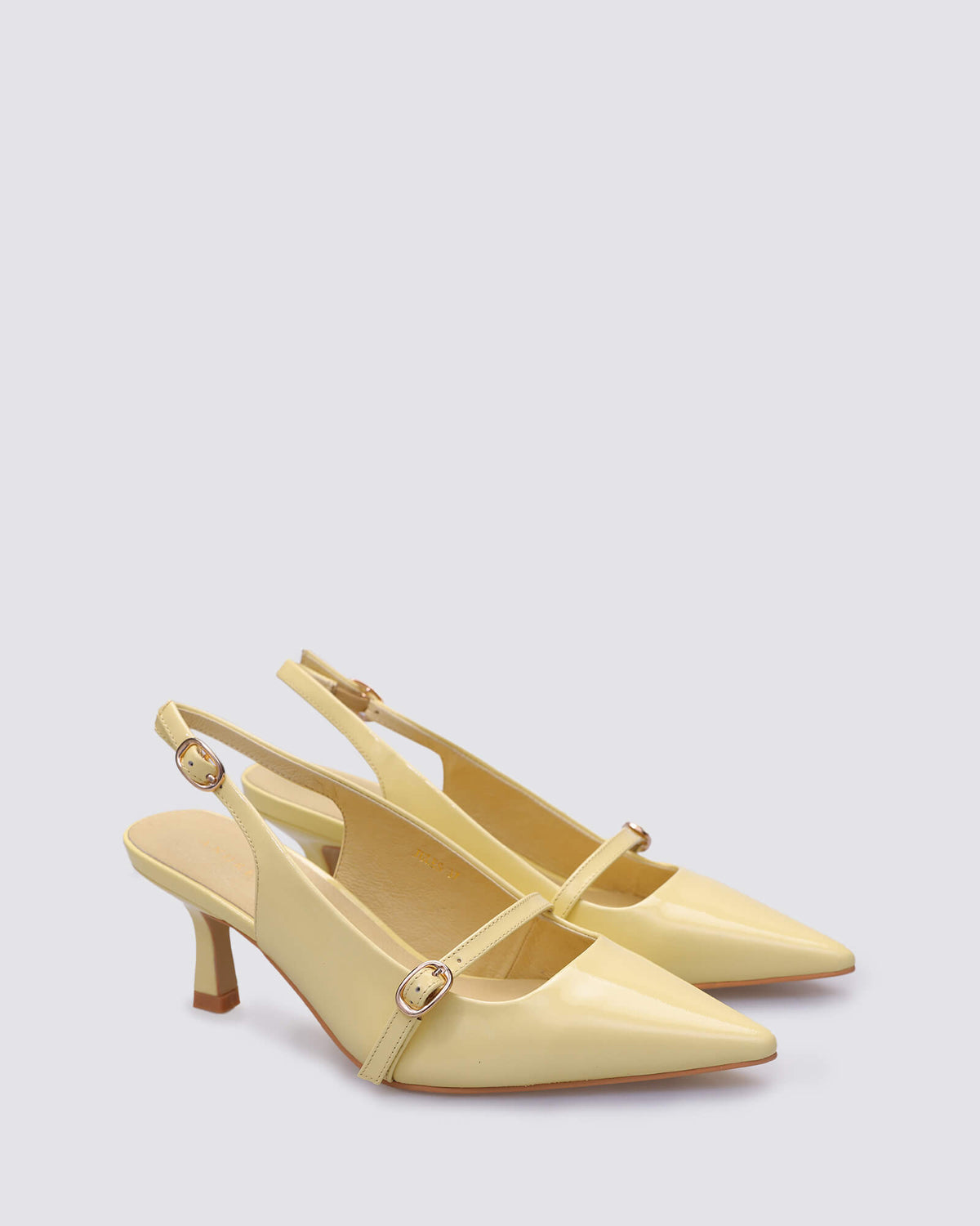 JULES HEELS LEMON PATENT