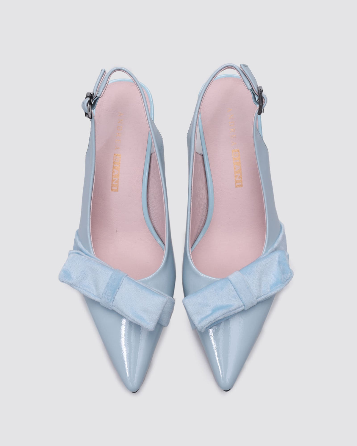 JULIA SLINGBACK HEELS SKY BLUE PATENT