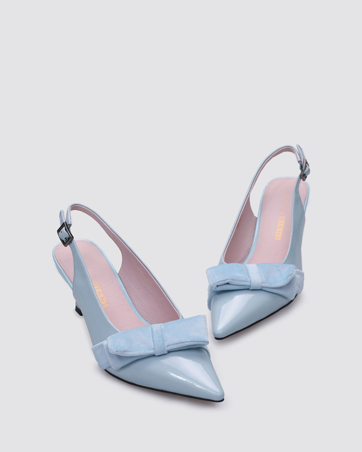 JULIA SLINGBACK HEELS SKY BLUE PATENT