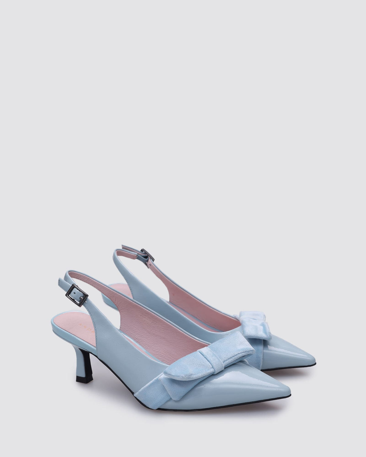 JULIA SLINGBACK HEELS SKY BLUE PATENT