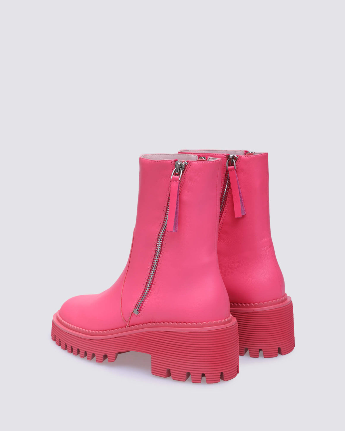 JUPITER ANKLE BOOTS PINK LEATHER