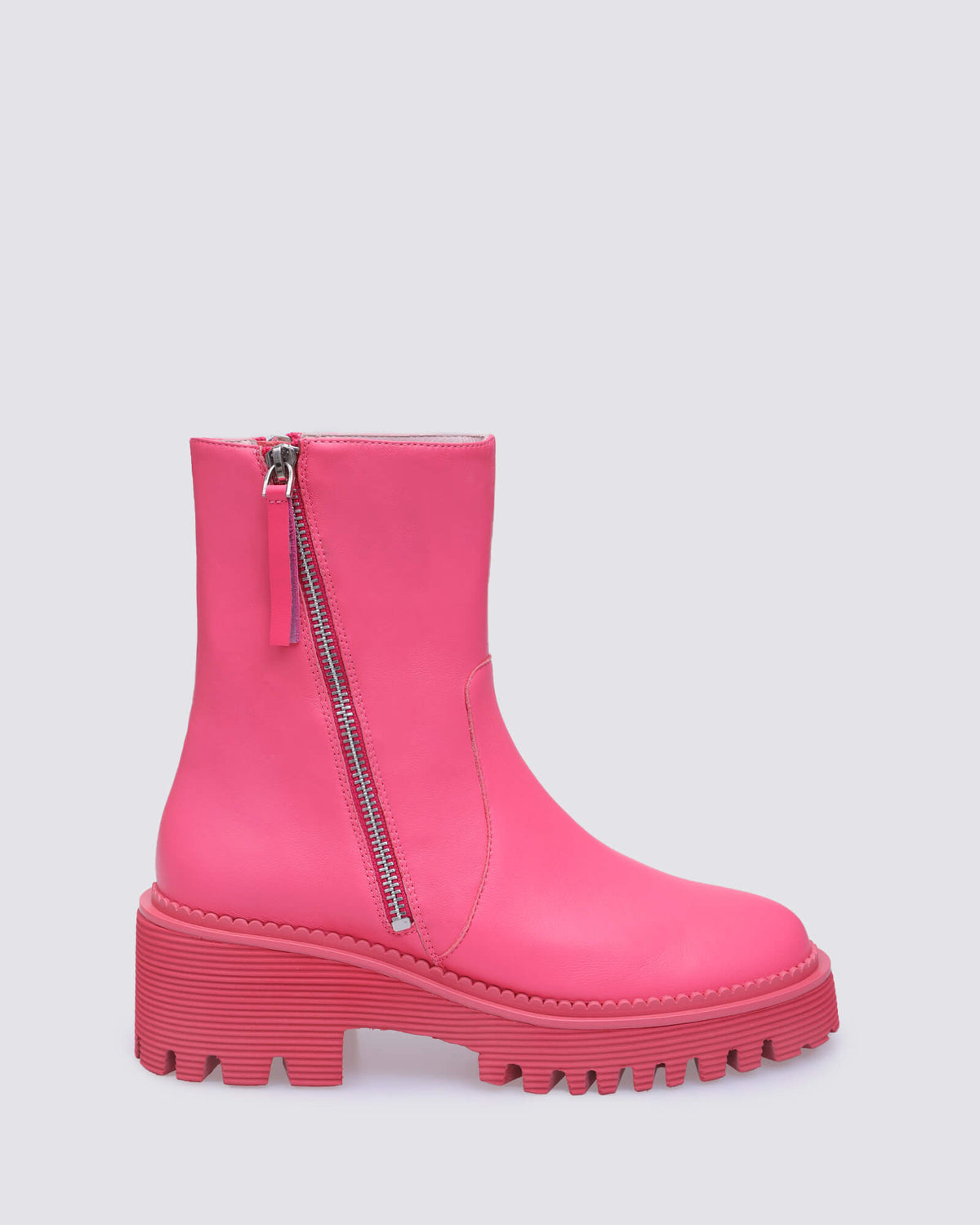 JUPITER ANKLE BOOTS PINK LEATHER