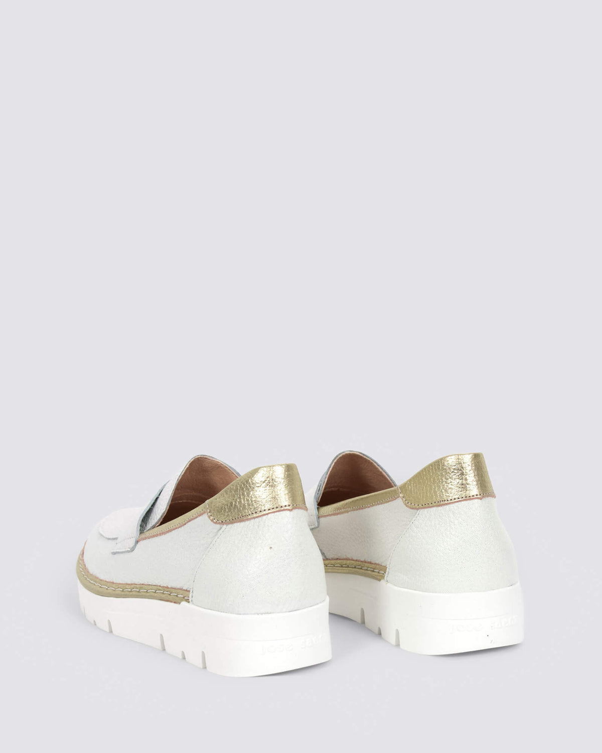 JS-2003 LOAFERS HIELO/CHAMPAGNE