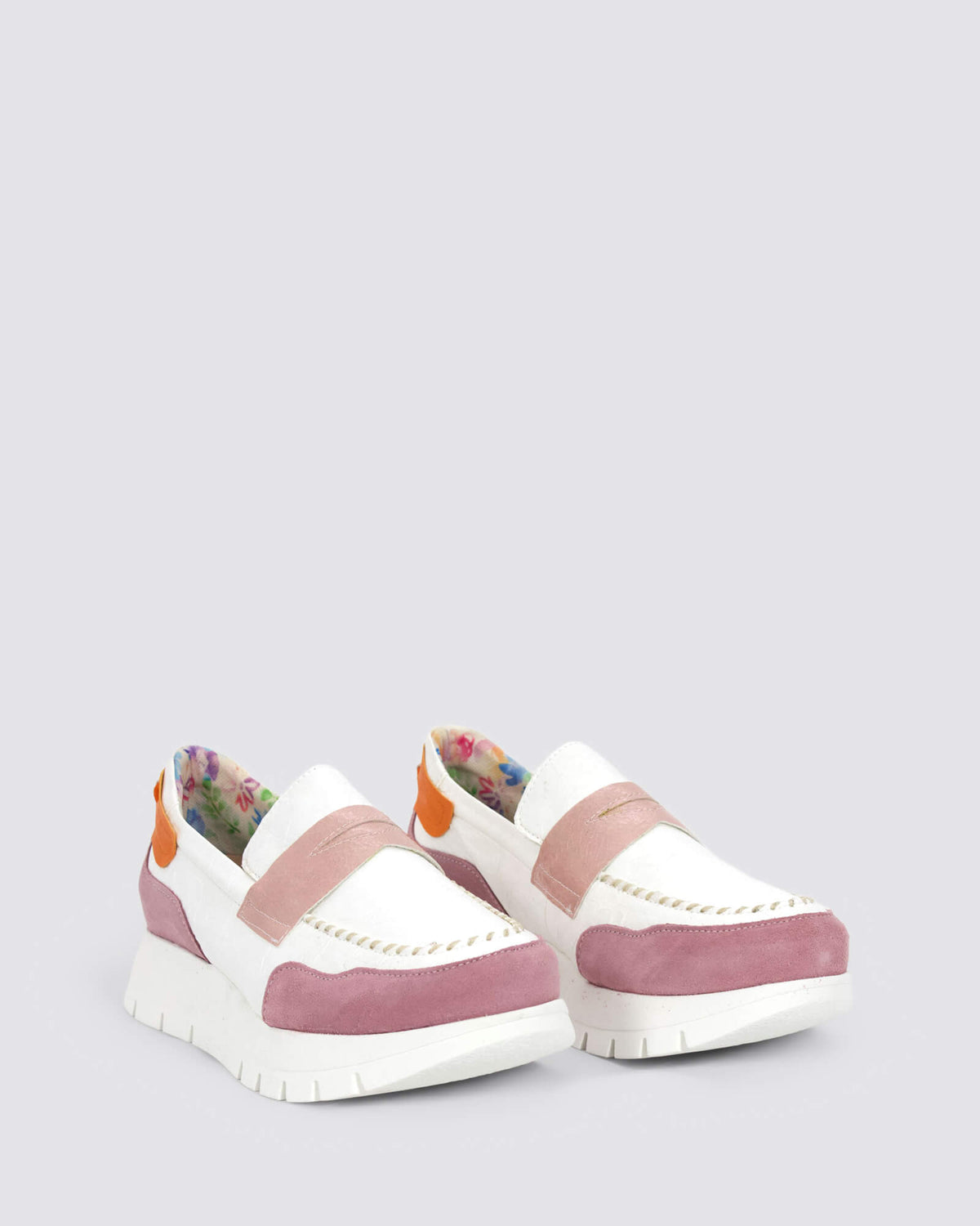 JS-2290 LOAFERS WHITE NUDE MULTI