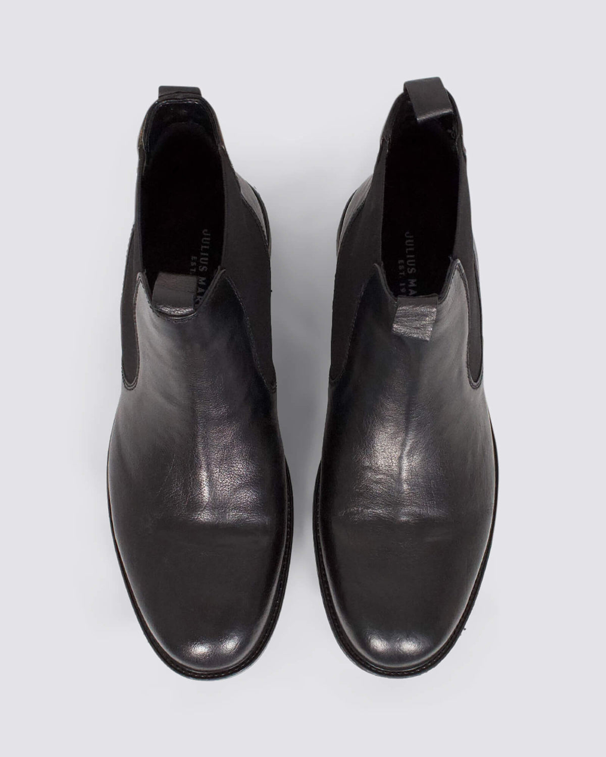 QUAKE MENS BOOTS BLACK LEATHER