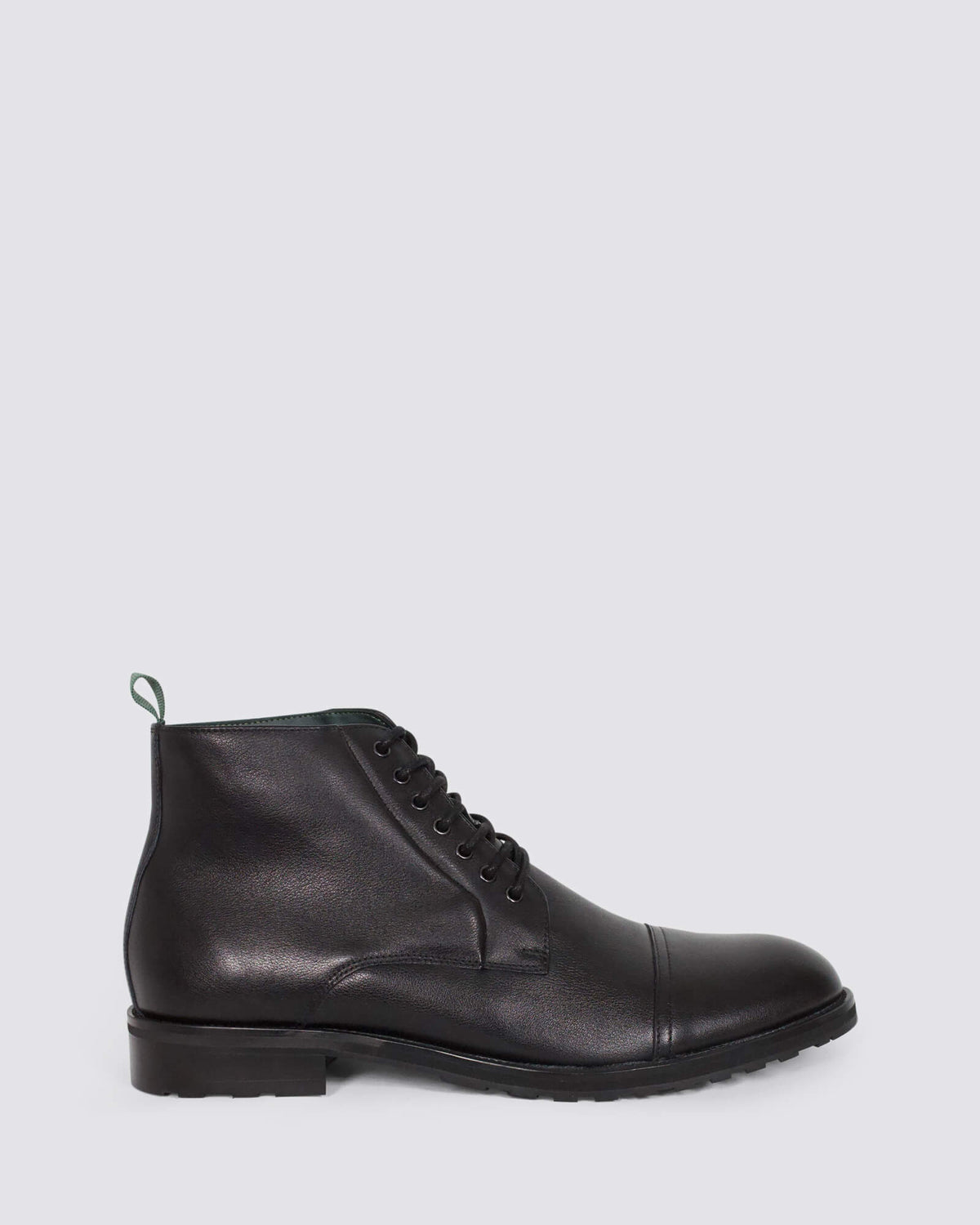 TAMPER MENS BOOTS BLACK LEATHER