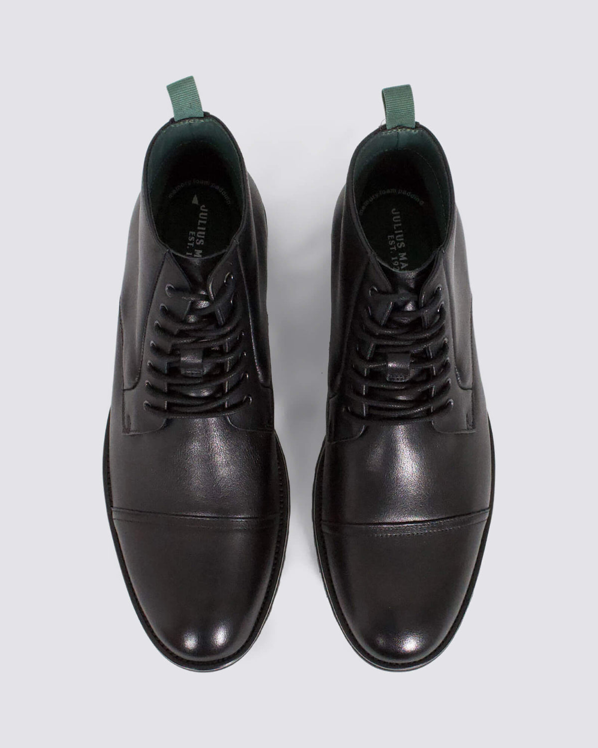 TAMPER MENS BOOTS BLACK LEATHER