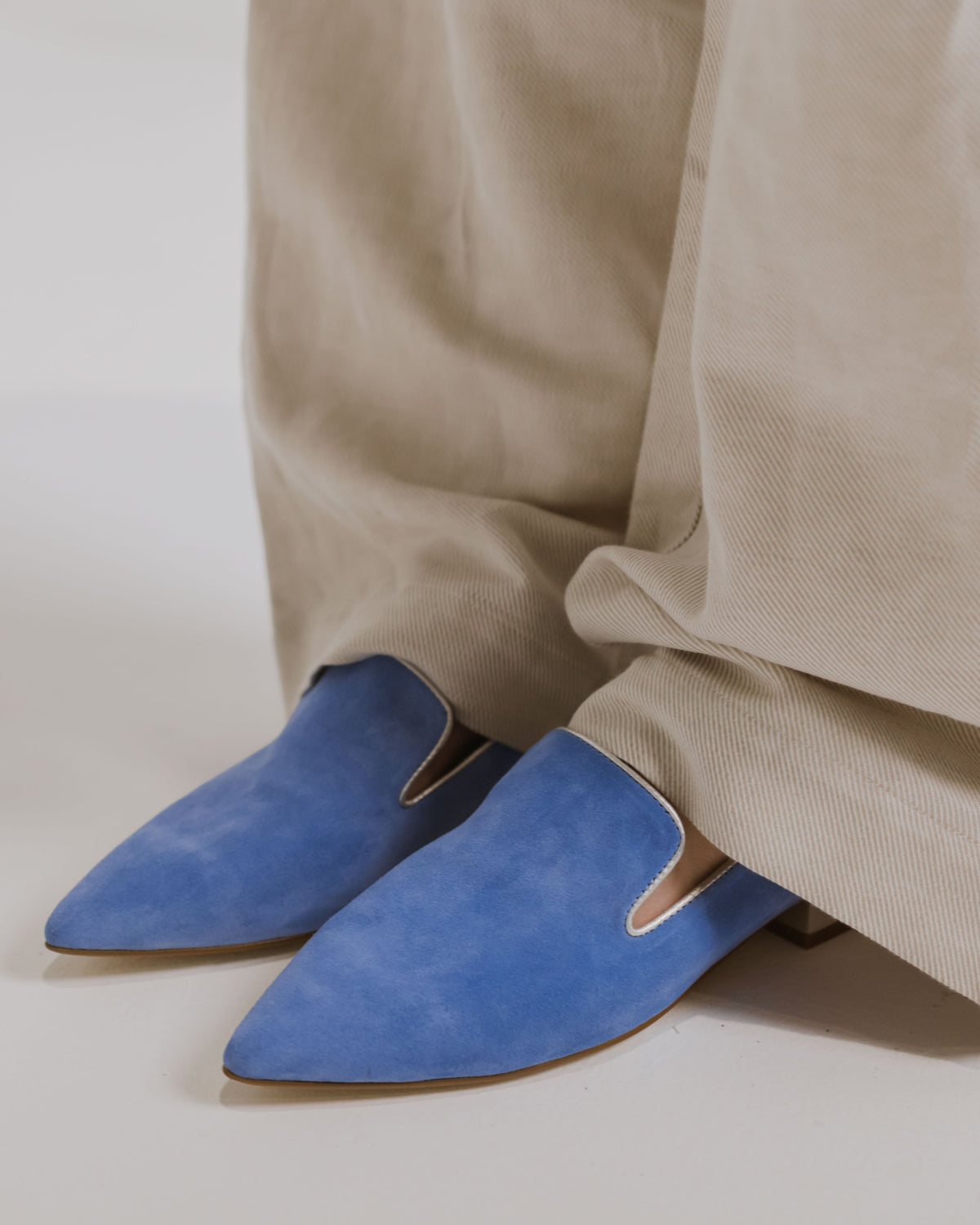 KAMI LOAFERS CORNFLOWER SUEDE