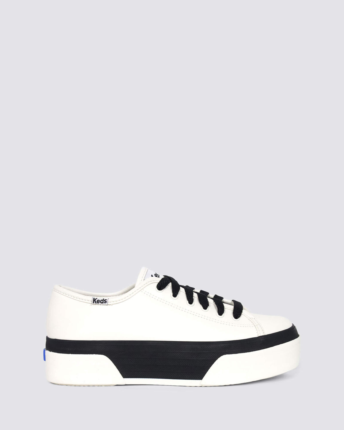 TRIPLE UP PLATFORM SNEAKERS WHITE/BLACK LEATHER