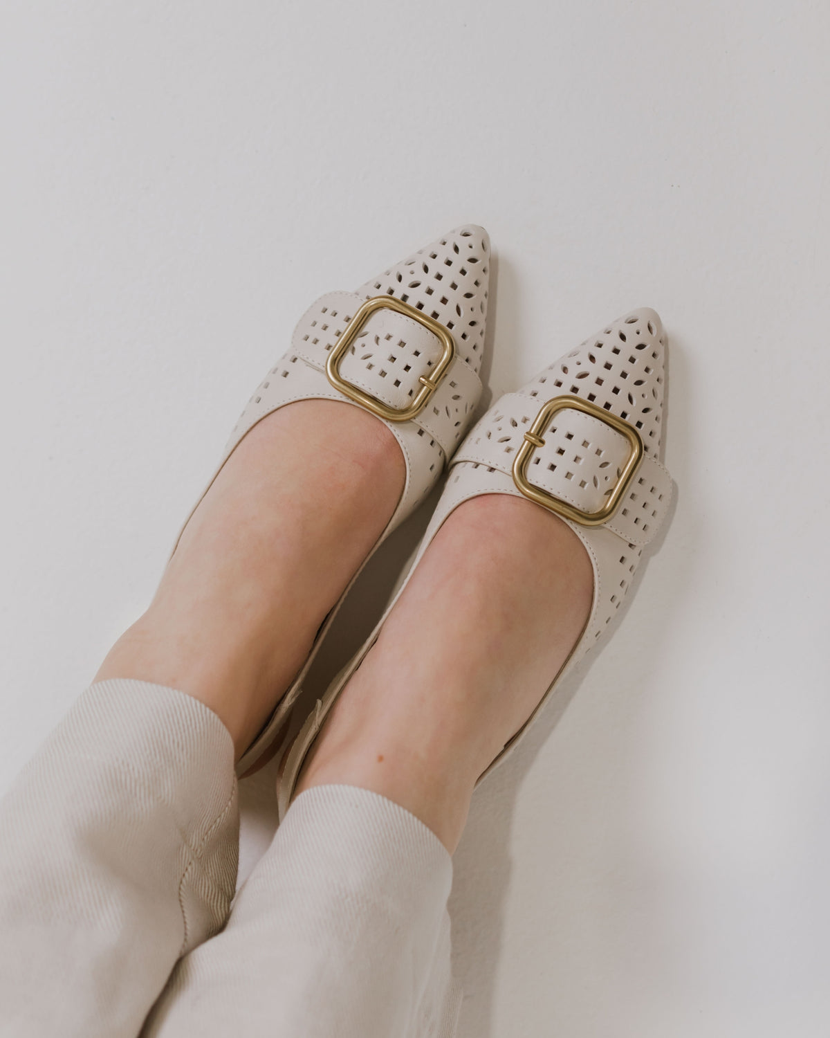 KEELIE SLINGBACK FLATS DOVE