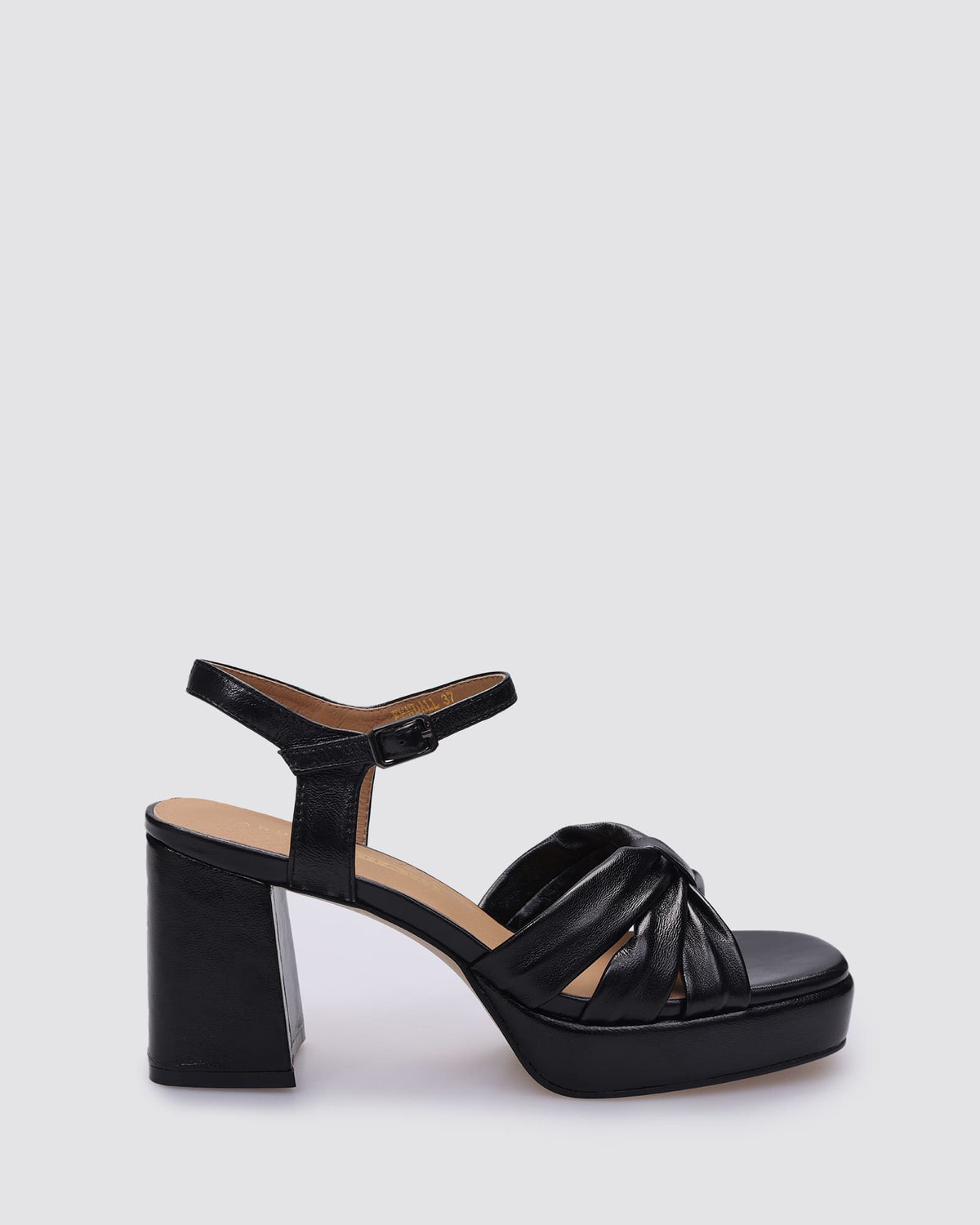 KENDALL HEELS BLACK METALLIC