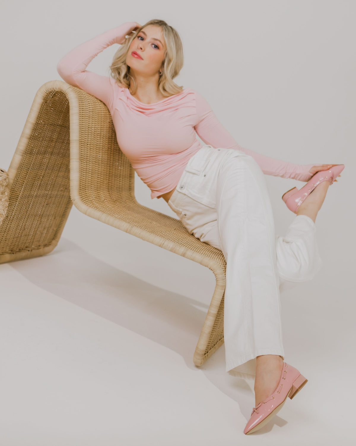 KEY FLATS PINK PATENT