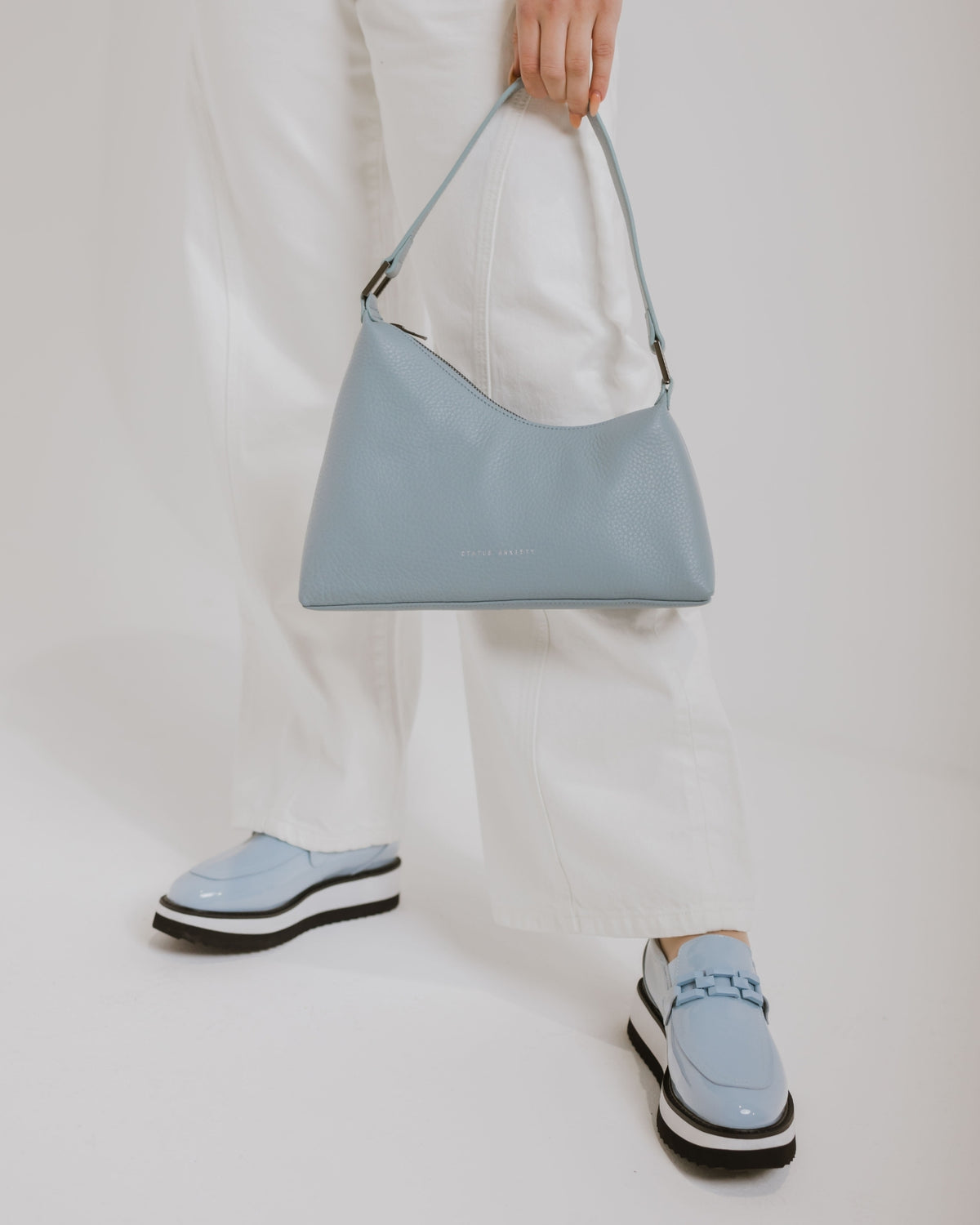 KIMBER PLATFORM LOAFERS SKY PATENT