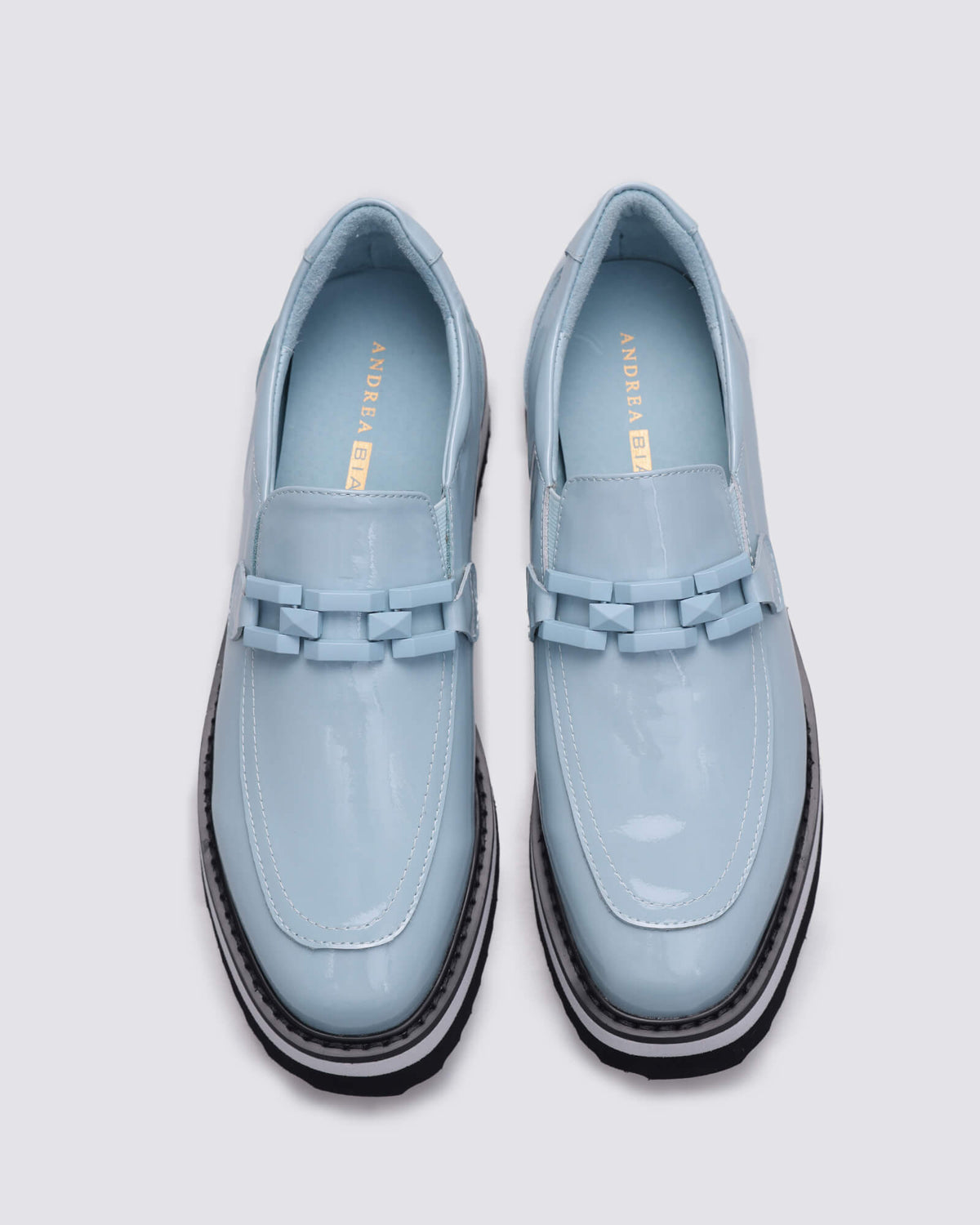 KIMBER PLATFORM LOAFERS SKY PATENT