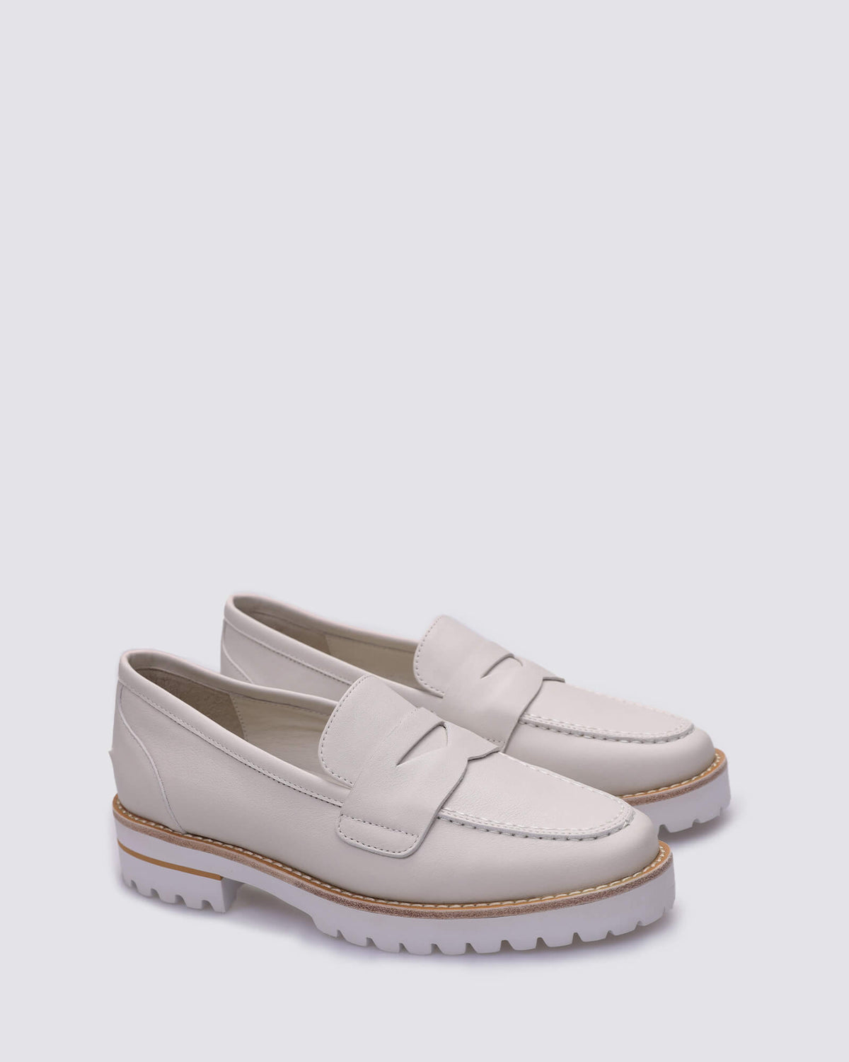 KINDA LOAFERS DOVE LEATHER