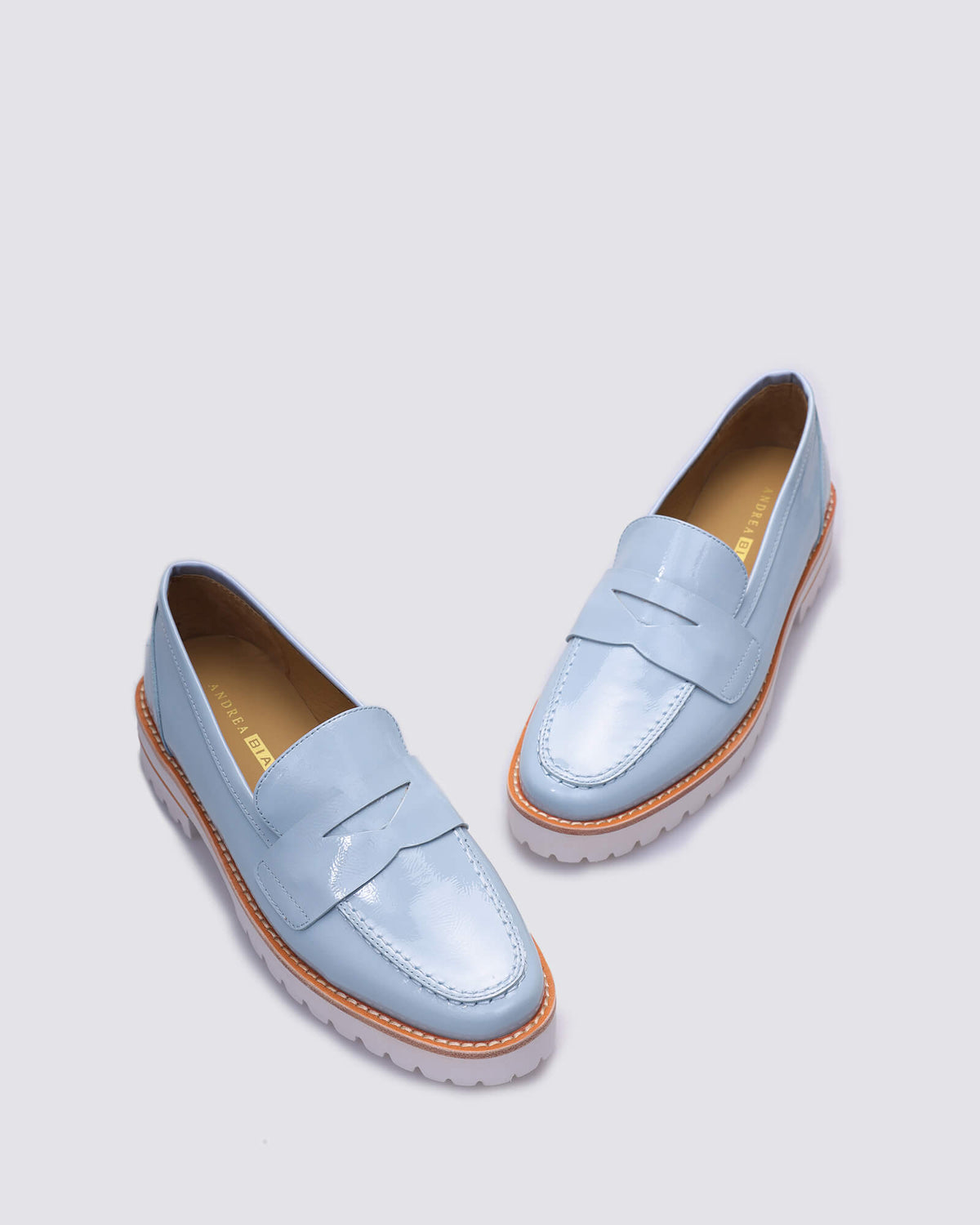KINDA LOAFERS SKY BLUE PATENT