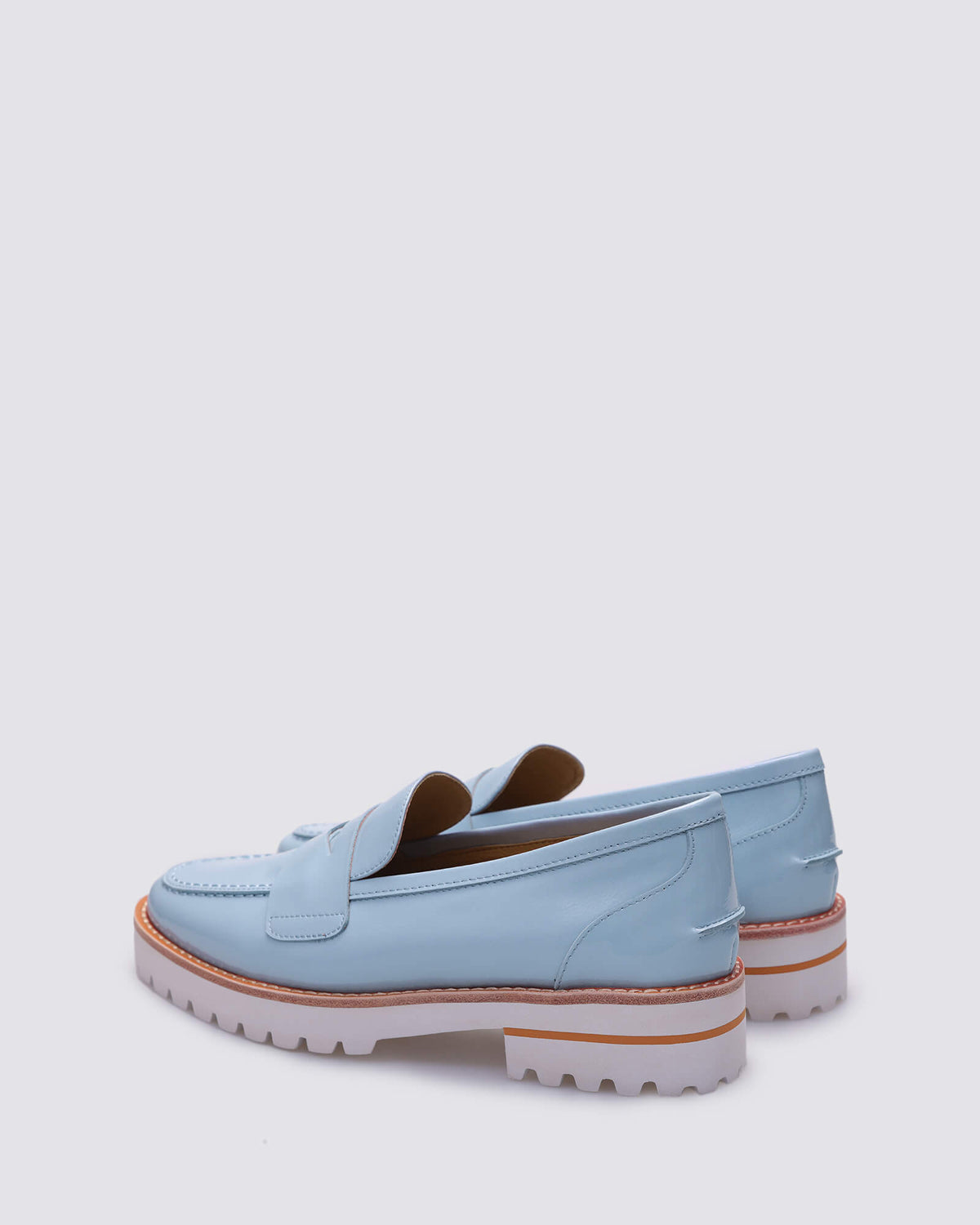 KINDA LOAFERS SKY BLUE PATENT