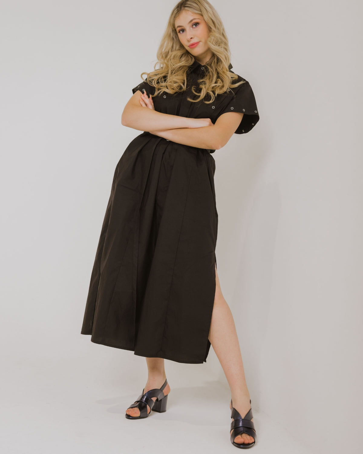 KODA HEELS NAVY METALLIC