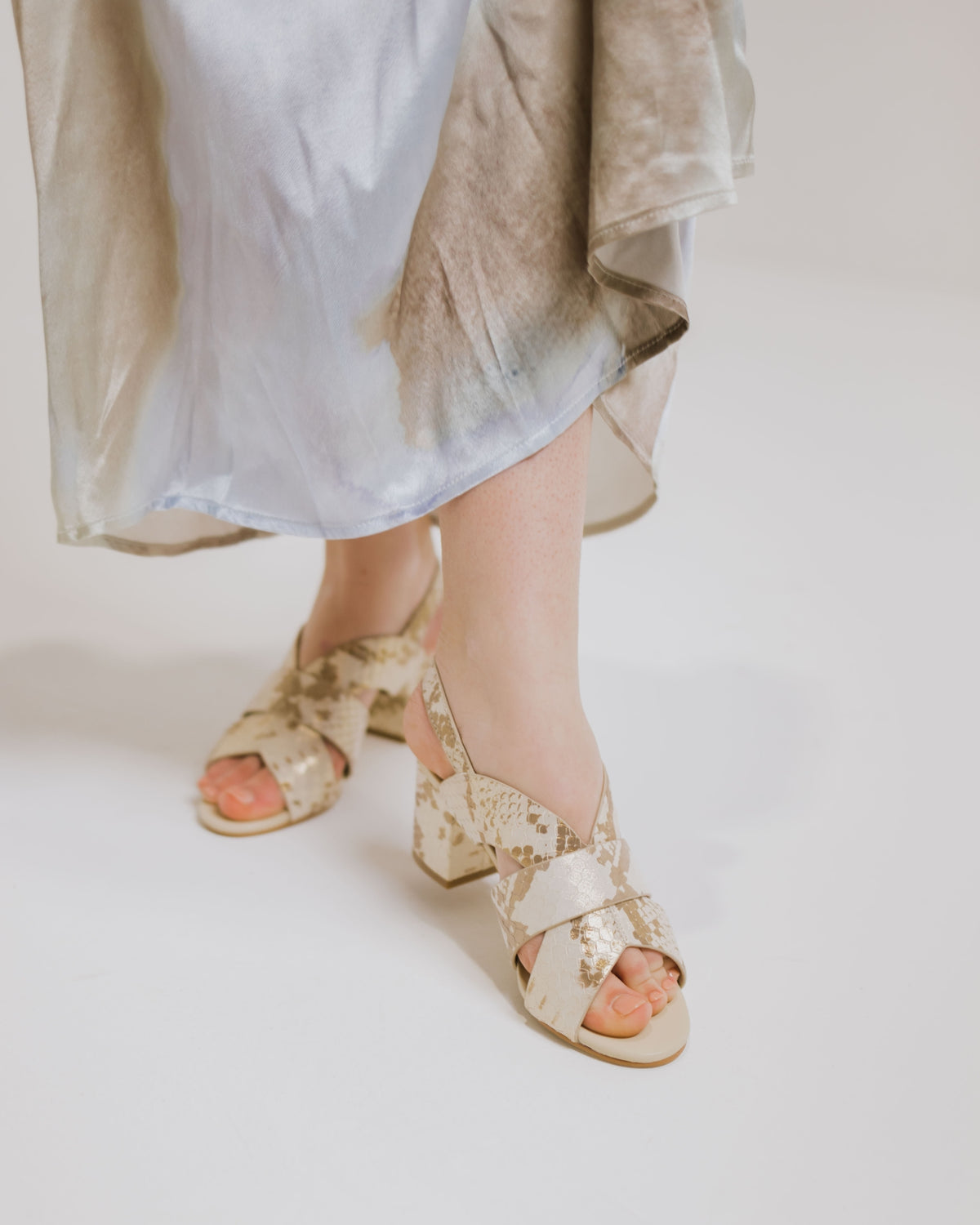 KODA HEELS PLATINO SNAKE