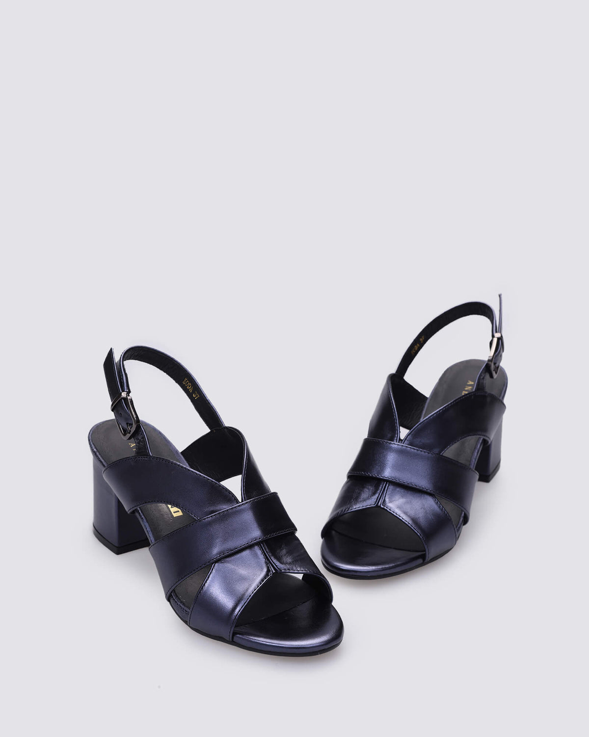 KODA HEELS NAVY METALLIC