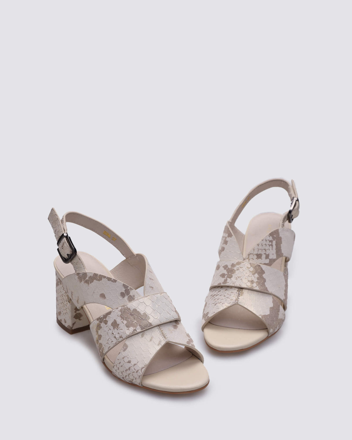KODA HEELS PLATINO SNAKE