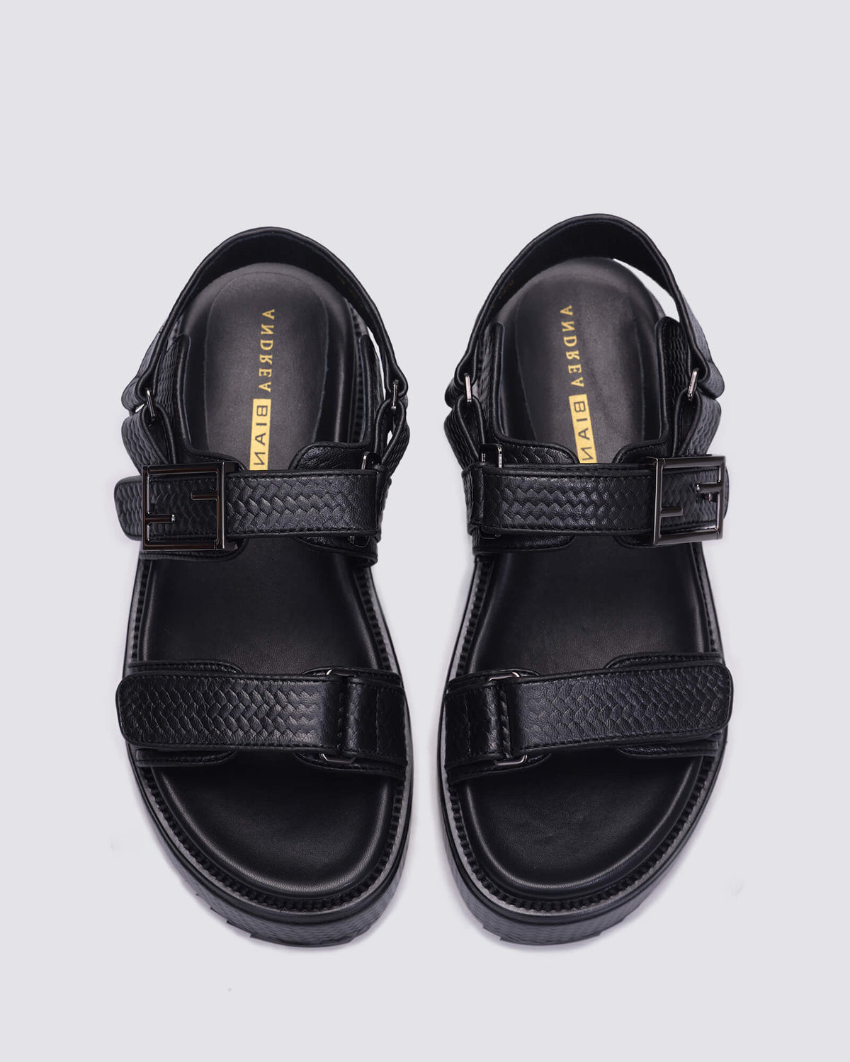 KOKO WEDGES BLACK WEAVE