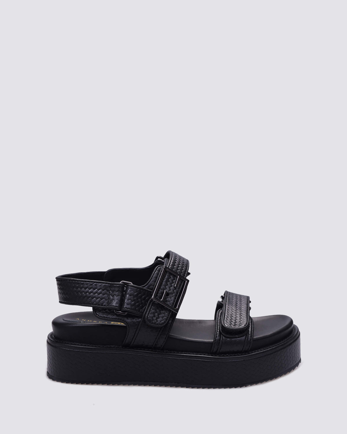 KOKO WEDGES BLACK WEAVE