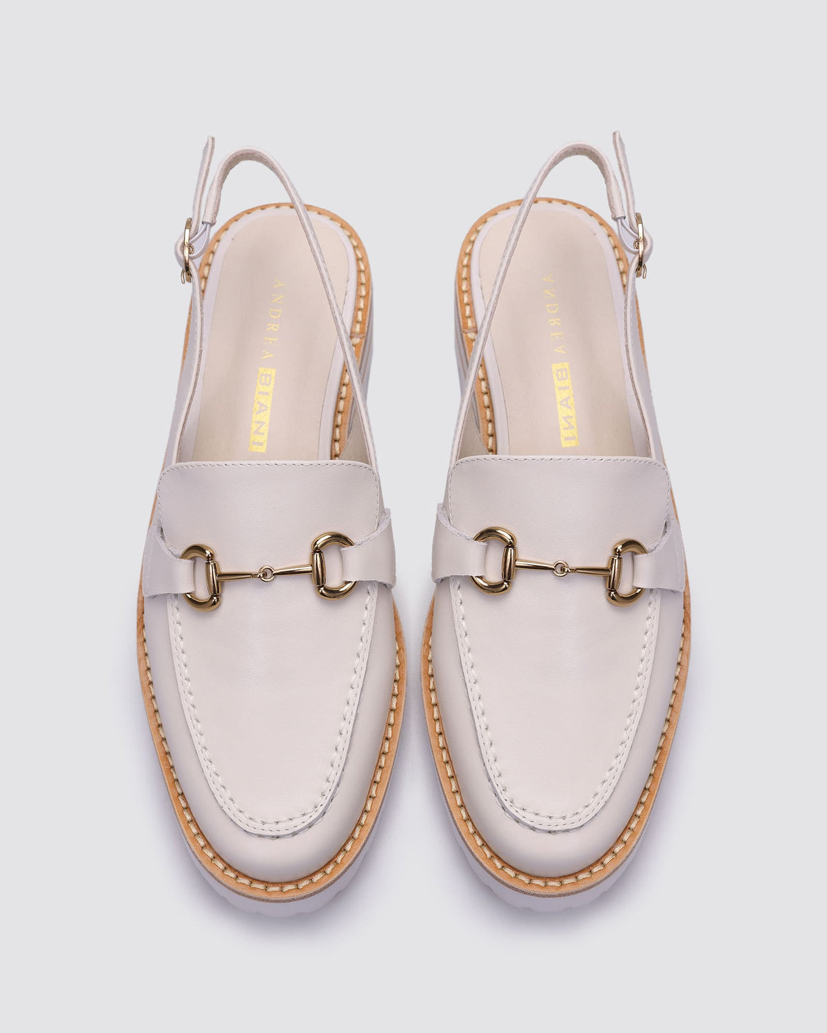 KOLA SLINGBACK FLATS CREAM WHITE